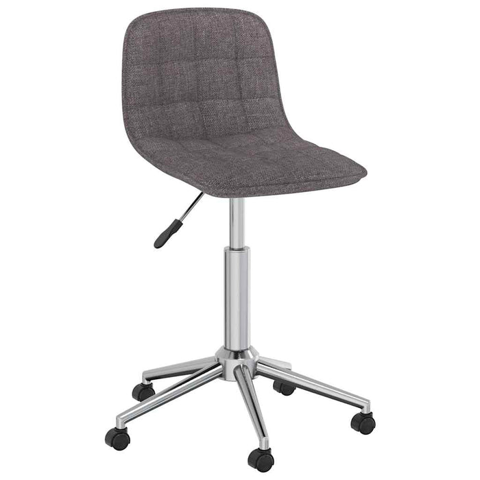 Scaune de bucătărie pivotante, 4 buc., gri taupe, textil WALTI
