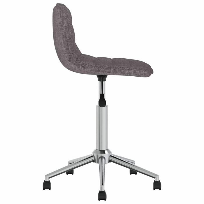 Scaune de bucătărie pivotante, 4 buc., gri taupe, textil WALTI