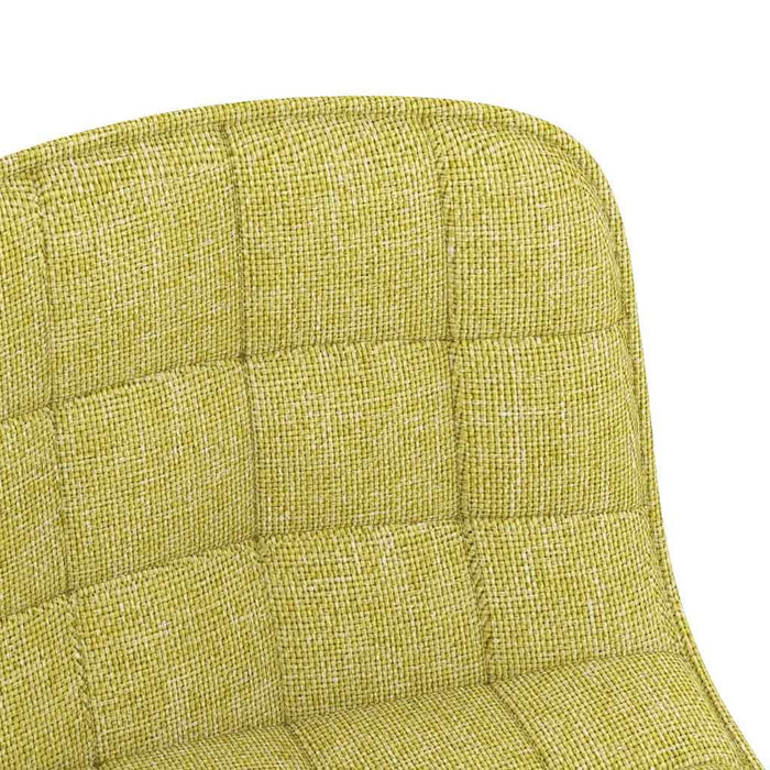 Scaune de bucătărie pivotante, 6 buc., verde, material textil WALTI