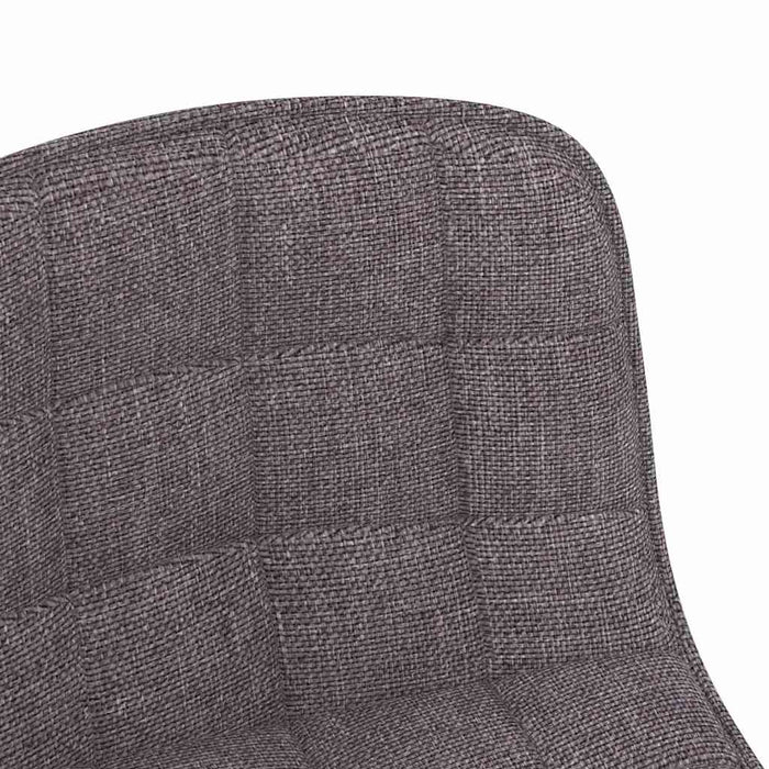 Scaune de sufragerie pivotante, 6 buc., gri taupe, textil WALTI