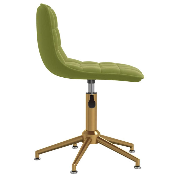 Scaune de bucătărie pivotante, 4 buc., verde deschis, catifea WALTI