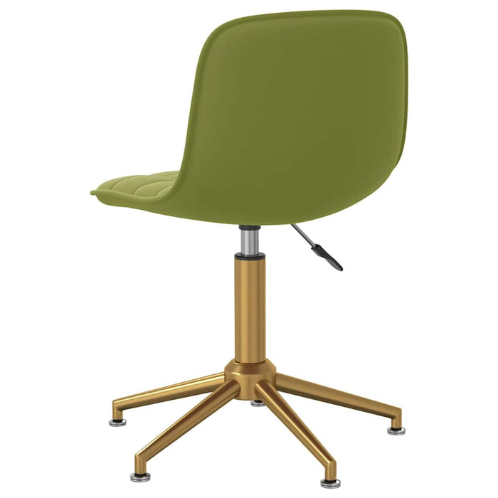 Scaune de bucătărie pivotante, 4 buc., verde deschis, catifea WALTI