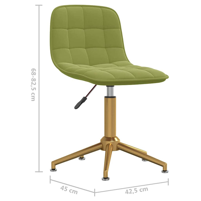 Scaune de bucătărie pivotante, 4 buc., verde deschis, catifea WALTI