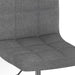 Scaune de bucătărie pivotante, 4 buc., gri deschis, textil - WALTI WALTI