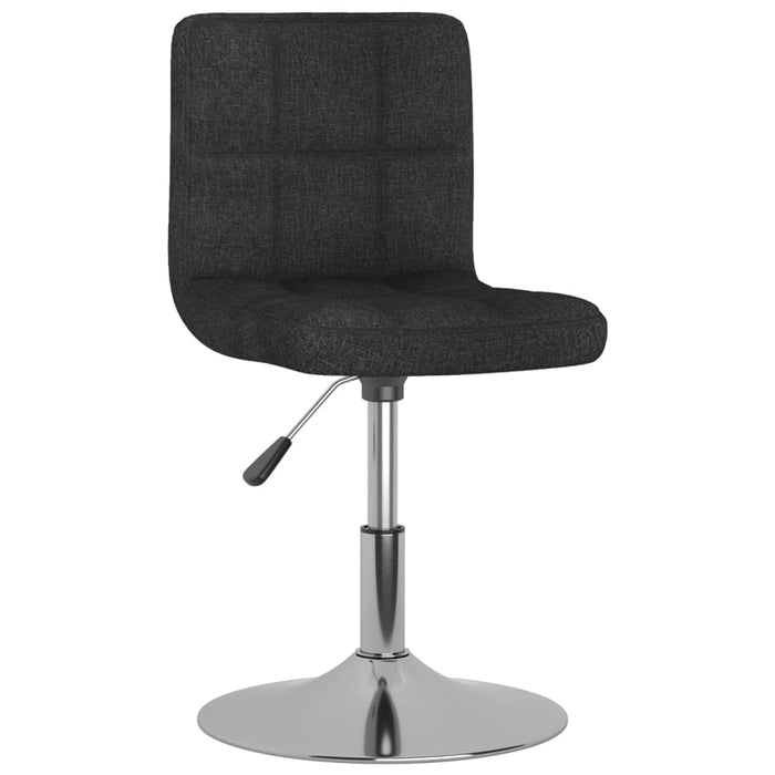 Scaune de bucătărie pivotante, 4 buc., negru, material textil WALTI