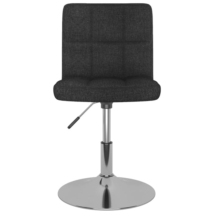 Scaune de bucătărie pivotante, 4 buc., negru, material textil WALTI