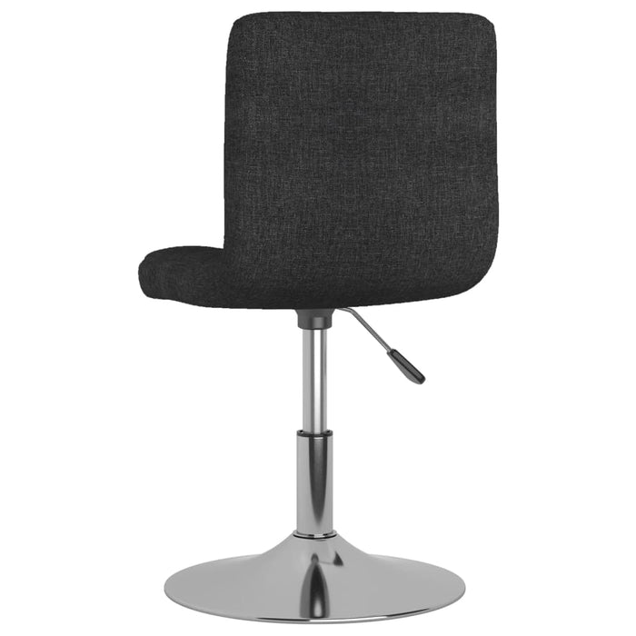 Scaune de bucătărie pivotante, 4 buc., negru, material textil WALTI
