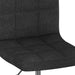 Scaune de bucătărie pivotante, 6 buc., negru, material textil - WALTI WALTI