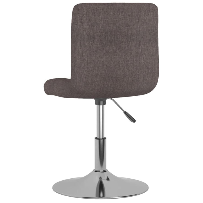 Scaune de sufragerie pivotante, 6 buc., gri taupe, textil WALTI