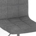 Scaun de bucătărie pivotant, gri deschis, material textil - WALTI WALTI