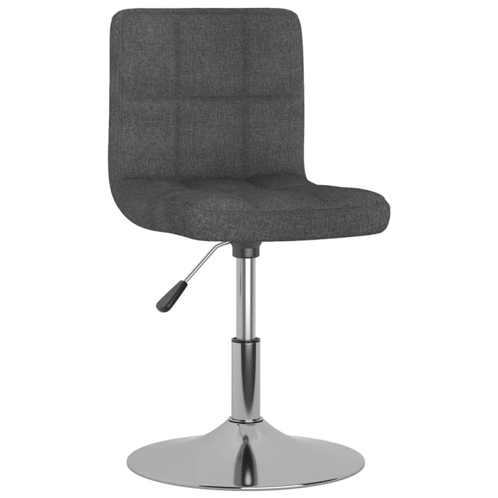 Scaun de bucătărie pivotant, gri închis, textil WALTI