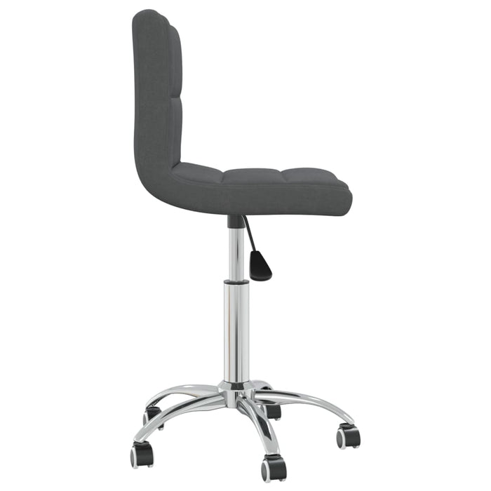 Scaun de bucătărie pivotant, gri închis, textil WALTI