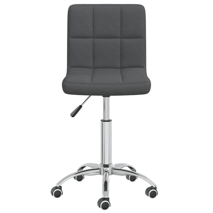 Scaun de bucătărie pivotant, gri închis, textil WALTI
