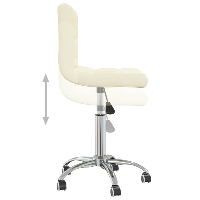 Scaun de bucătărie pivotant, crem, material textil - WALTI WALTI