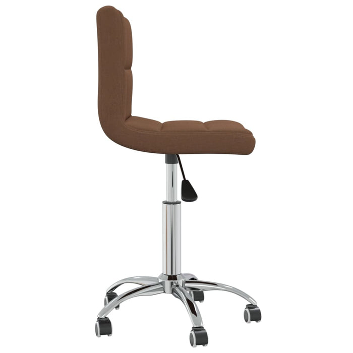 Scaun de bucătărie pivotant, maro, material textil WALTI