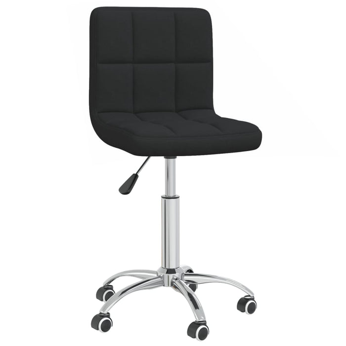 Scaun de bucătărie pivotant, negru, material textil WALTI