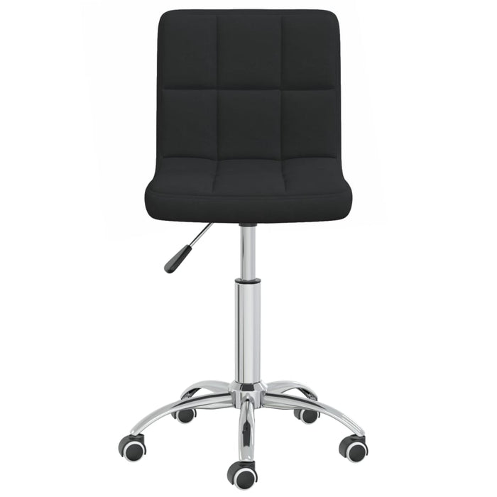 Scaun de bucătărie pivotant, negru, material textil WALTI