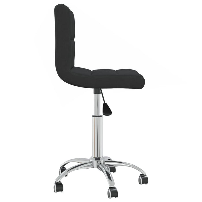 Scaun de bucătărie pivotant, negru, material textil WALTI