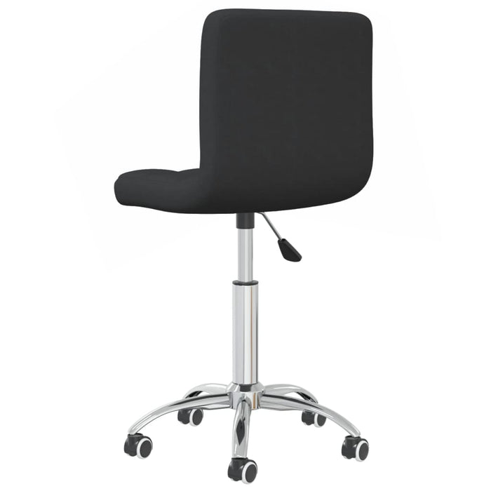 Scaun de bucătărie pivotant, negru, material textil WALTI