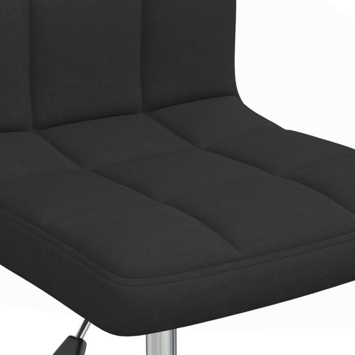 Scaun de bucătărie pivotant, negru, material textil WALTI