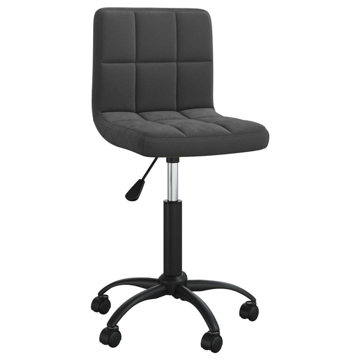 Scaun de bucătărie pivotant, negru, catifea WALTI