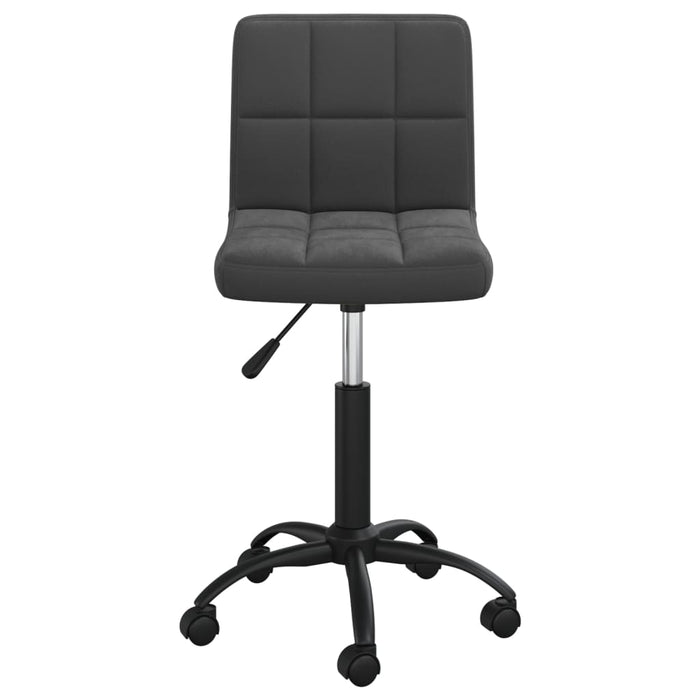 Scaun de bucătărie pivotant, negru, catifea WALTI