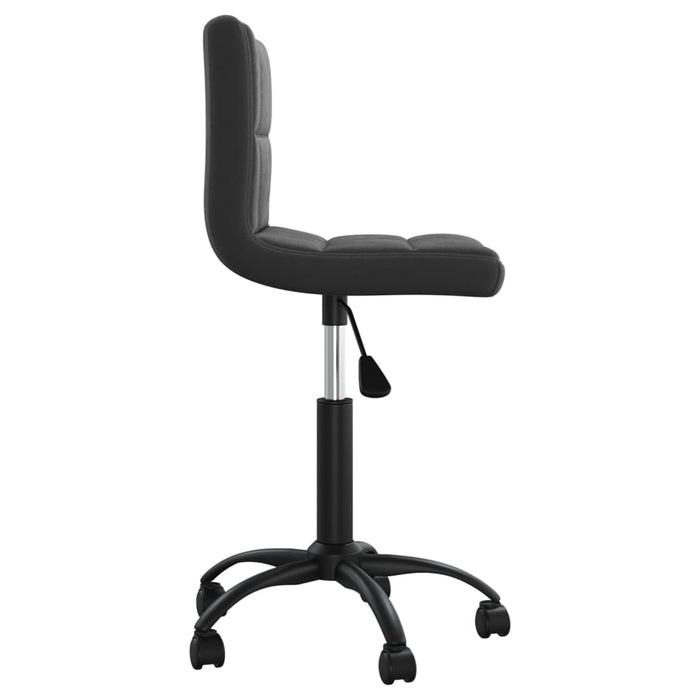Scaun de bucătărie pivotant, negru, catifea WALTI