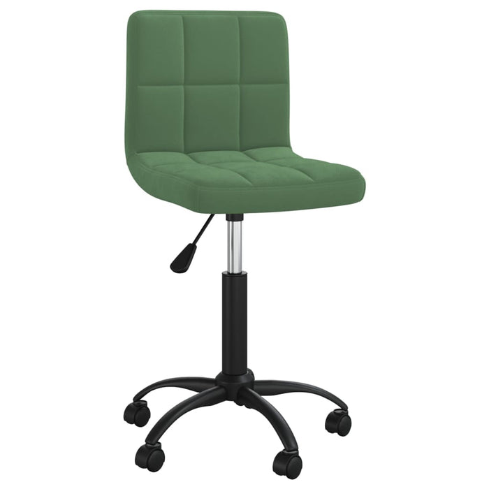 Scaun de bucătărie pivotant, verde închis, catifea WALTI