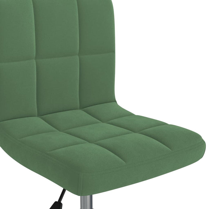 Scaun de bucătărie pivotant, verde închis, catifea WALTI