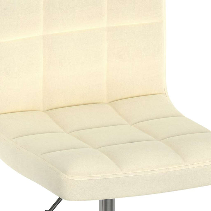 Scaun de bucătărie pivotant, crem, material textil WALTI