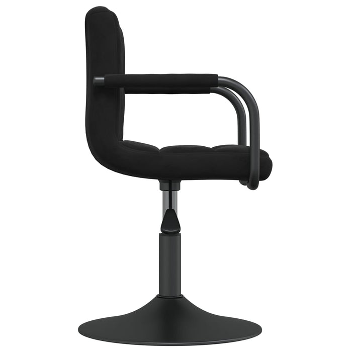 Scaun de bucătărie, negru, catifea WALTI