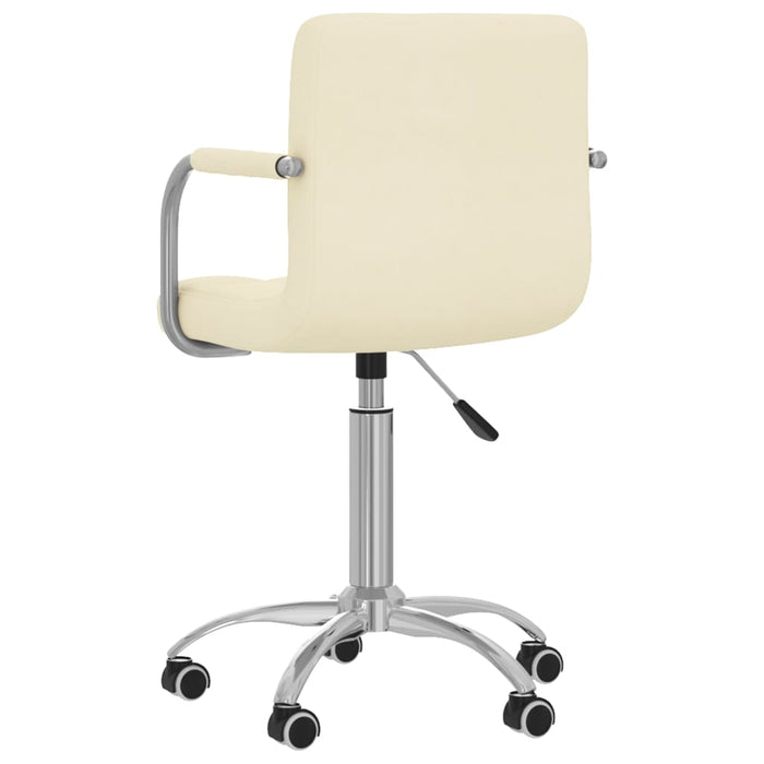 Scaun de bucătărie pivotant, crem, material textil - WALTI WALTI