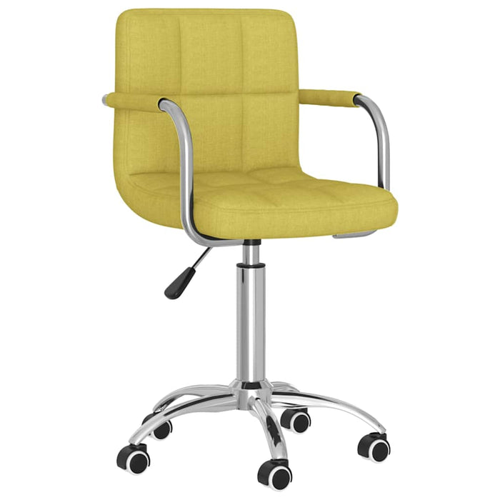 Scaun de bucătărie pivotant, verde, material textil WALTI