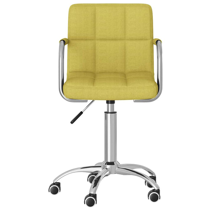 Scaun de bucătărie pivotant, verde, material textil WALTI