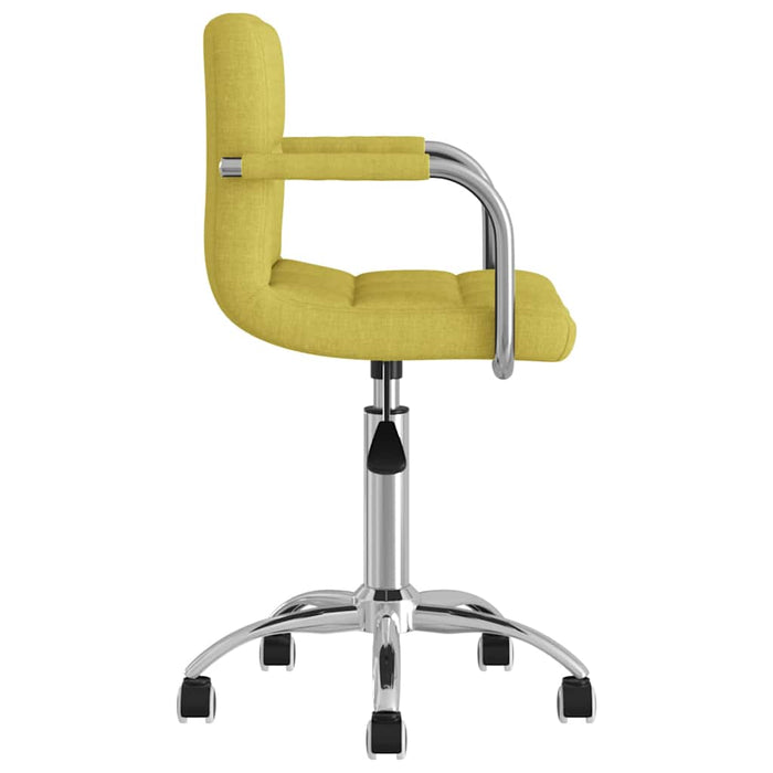 Scaun de bucătărie pivotant, verde, material textil WALTI