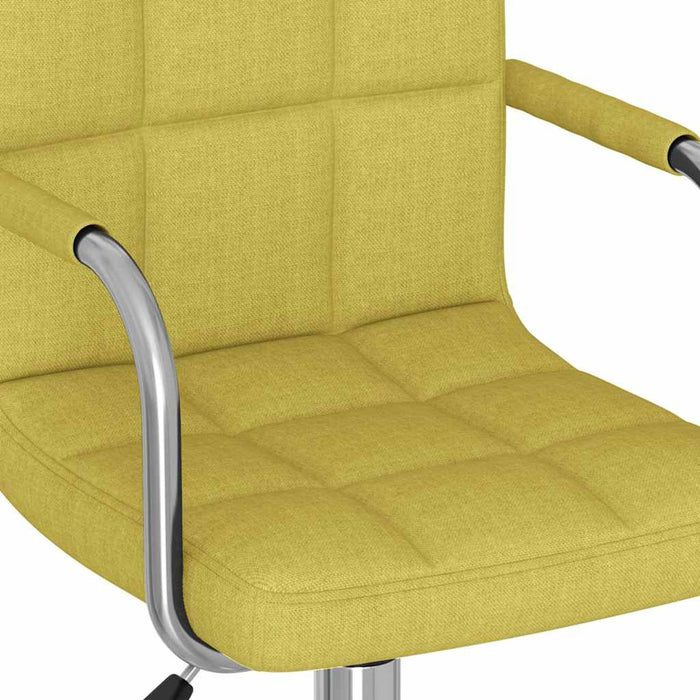 Scaun de bucătărie pivotant, verde, material textil WALTI
