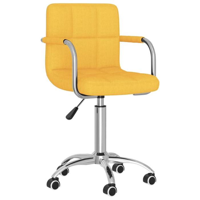 Scaun de bucătărie pivotant, galben muștar, material textil - WALTI WALTI