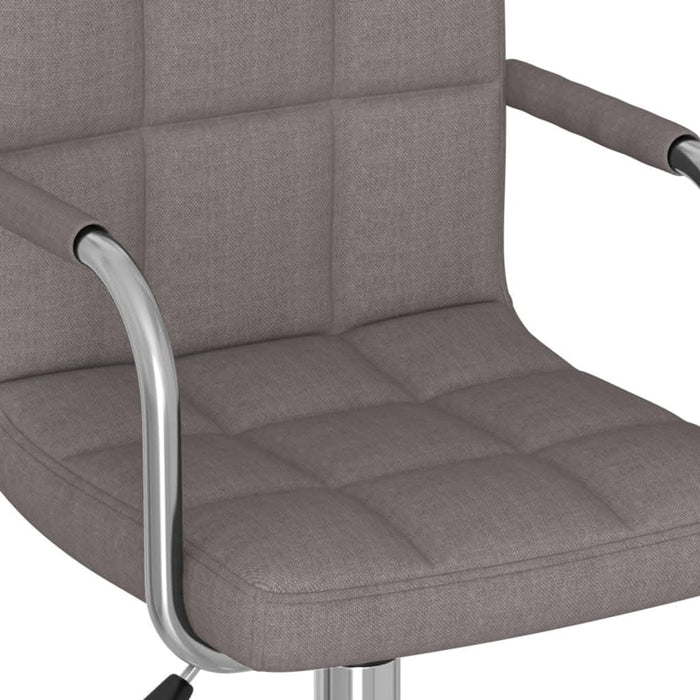 Scaun de bucătărie pivotant, gri taupe, material textil - WALTI WALTI