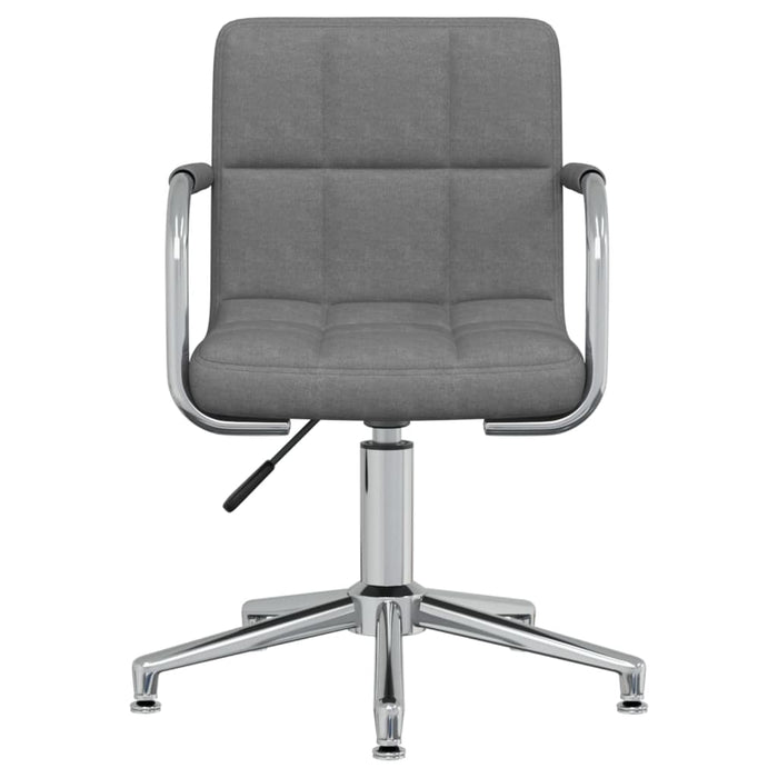 Scaun de bucătărie pivotant, gri deschis, material textil WALTI