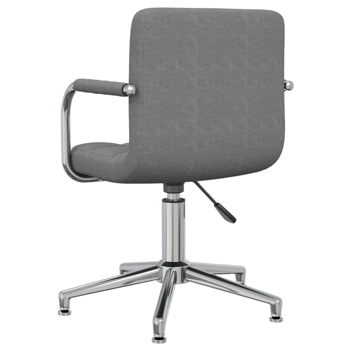 Scaun de bucătărie pivotant, gri deschis, material textil WALTI