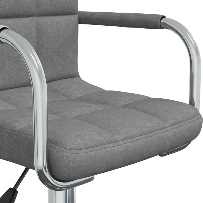 Scaun de bucătărie pivotant, gri deschis, material textil WALTI