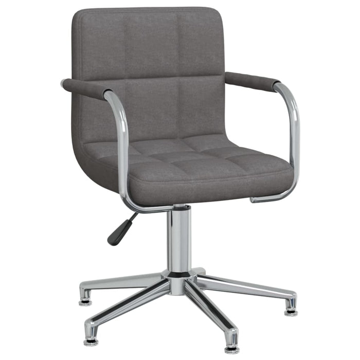 Scaun de bucătărie pivotant, gri închis, textil WALTI