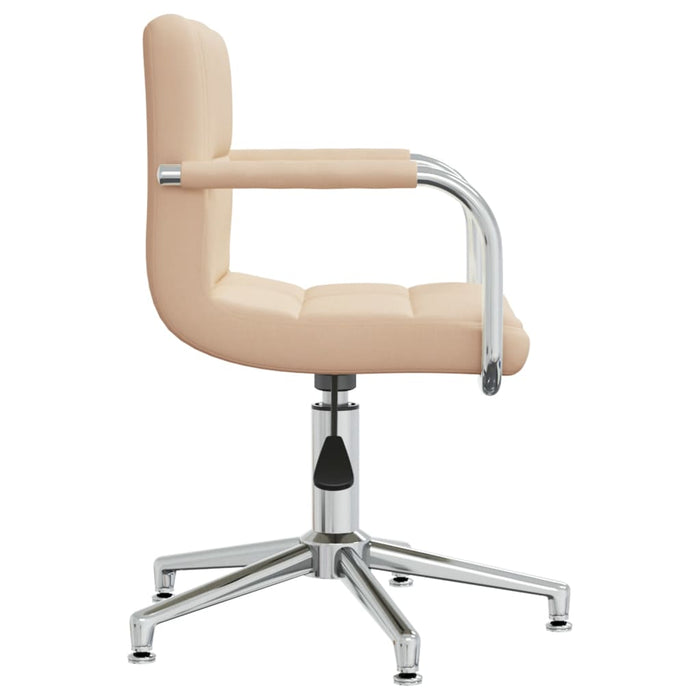 Scaun de bucătărie pivotant, crem, material textil - WALTI WALTI