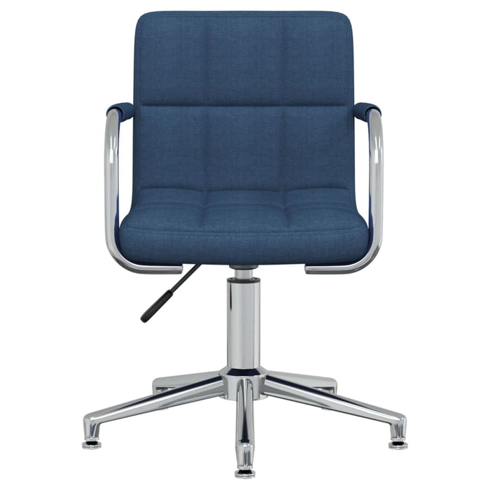 Scaun de bucătărie pivotant, albastru, material textil WALTI