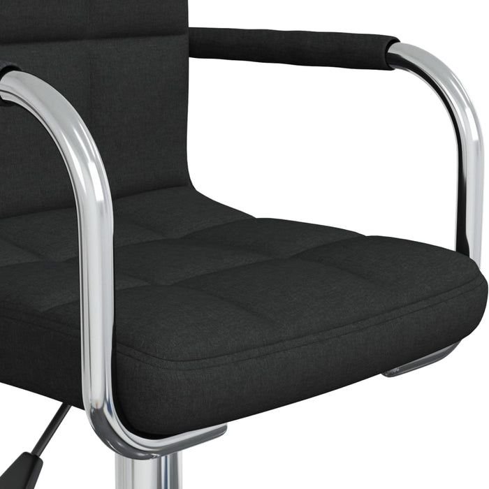 Scaun de bucătărie pivotant, negru, material textil - WALTI WALTI