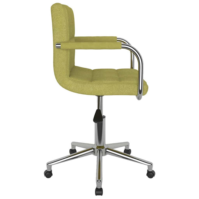 Scaune de sufragerie pivotante, 4 buc., verde, material textil WALTI