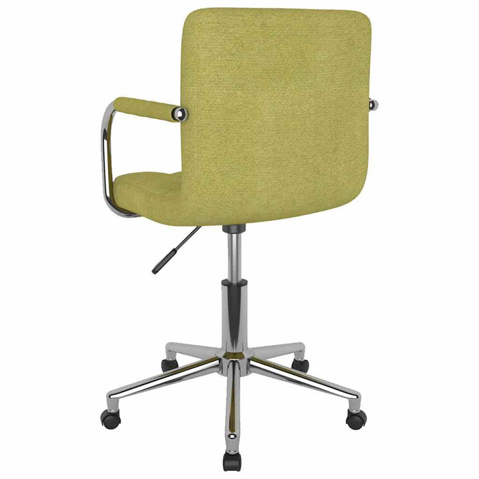 Scaune de sufragerie pivotante, 4 buc., verde, material textil WALTI
