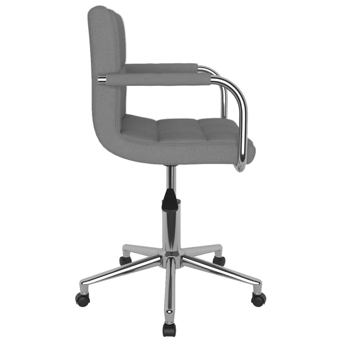 Scaun de bucătărie pivotant, gri deschis, material textil - WALTI WALTI