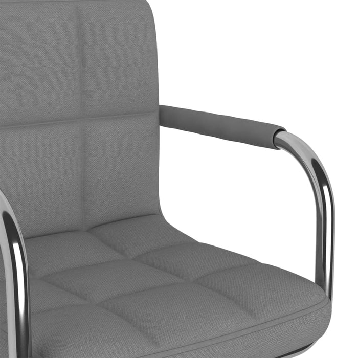 Scaun de bucătărie pivotant, gri deschis, material textil - WALTI WALTI