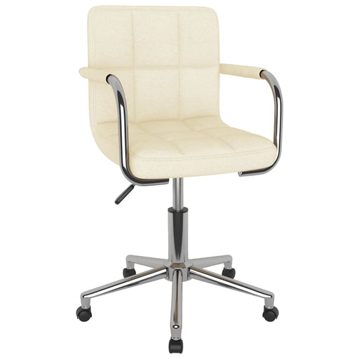 Scaun de bucătărie pivotant, crem, material textil - WALTI WALTI